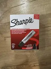 12 Magnum XL Sharpie Black 44001 Permanent Marker - (12 Count)