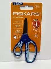 Fiskars Softgrip 5" Big Kids Scissors blue New School Supplies Pointed Tip NEW