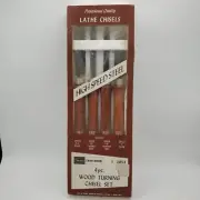 Vintage Sears Craftsman 9-2853 4pc Wood Turning Chisel Set High Speed Steel NEW
