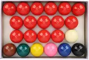 Snooker Ball Set, 22Pcs Snooker Pool Table Balls Set Made By Resin Lime Powder Pigment, 52.2mm/2.1in