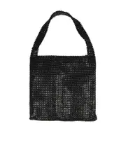 Paco Rabanne Pixel Mesh Embellished Shoulder Bag One size Black