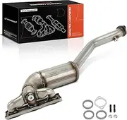 Front Exhaust Manifold Catalytic Converter with Gasket Kit Direct-Fit Compatible with BMW X3 2007 2008 2009 2010 3.0L, E.P.A. Compliant, Replace# 18403415422