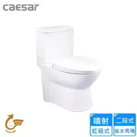 在飛比找momo購物網優惠-【CAESAR 凱撒衛浴】二段式省水馬桶/管距30(CF13