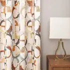 VOGOL Blackout Curtains for Bedroom, Brown Geometric Circles Print Curtains 8...