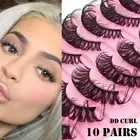 Wispy Volume Natural Long DD Curl Faux Mink Russia Volume False Eyelashes