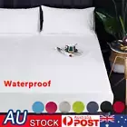 Mattress Covers Fitted Sheet Bed Sheets Non Slip Waterproof Single Double Bed