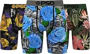 [PSD] Men's Blooming Rose 3-Pack Boxer Brief, Multi, S