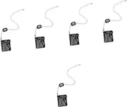 [SAFIGLE] 5pcs Punk Chain Wallet Men's Gothic Skull Pattern Leather Purse Unisex Wallet Card Holder