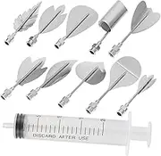 CATIEBYE 1 Set Jelly Art Tools Stainless Steel Gelatin Needles Pudding Nozzles for Cake Decorating DIY Pastry Homemade Treats for Creative Cooks
