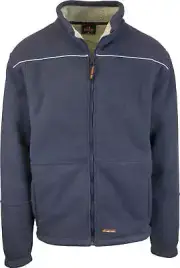 Mens Full Zip Sherpa Polar Fleece Jumper Lined Warm Winter Jacket Pullover - L