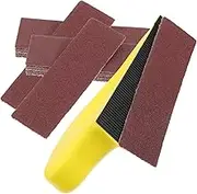 Mipcase 120 Grit Sandpaper Set Dry Paper Sheet for Furniture Finishing Auto Polishing 40/80/120/180/240/400/600 Grits Polyurethane Foam (pu) Design
