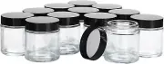 4OZ Glass Jars with Lids, Hoa Kinh Small Glass Jars, 12 Pack Empty round New