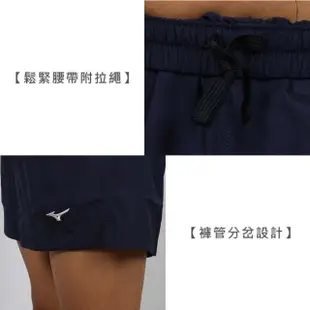 【MIZUNO 美津濃】男路跑三分短褲-慢跑 訓練 美津濃 丈青白(J2TBBA5614)