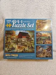 - Multipack of Four (4) 4-In-1 500 Piece Jigsaw Puzzles for Adults - Puzzles New