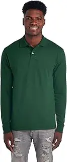 [Jerzees] Men's Long Sleeve Polo Shirts, SpotShield Stain Resistant, Sizes S-2X