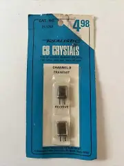 Radio Shack #21-1202 CB Crystals Channel 9 Receive Transmit, Realistic NEW NOS