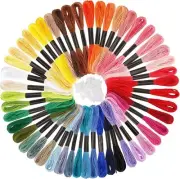 Embroidery Floss 50 Skeins Embroidery Thread, Rainbow Color Friendship Bracelet
