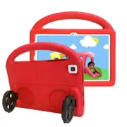 Kids Tablet Protective Case With Handle Stand for Samsung Tab A8 X200/X205(2021)-Red