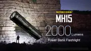 Nitecore MH15 USB Charge Rechargeable 2000 Lumens LED Flashlight Torches Lights