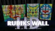RUBIKS WALL HD Complete Set - Bond Lee - Stage Magic Trick Illusion Effect