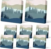 pickyNproud 8Pcs Patio Cushion Covers Stretch Outdoor Couch Cushions Slipcovers Replacement Washable Furniture Protector with Elastic Bottom Sofa Chair Seat Cover