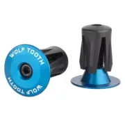 Wolf Tooth Alloy Bar End Plugs Blue — AUS STOCK — Bike MTB Road Flat Drop Bar