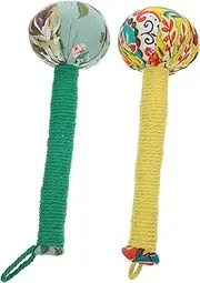 2Pcs Back Massage Hammer Portable Muscle Massager for Home and Travel Handheld Design for Relaxation and Relief Includes Massage Sticks