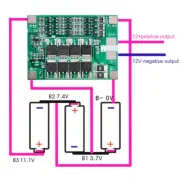BMS 3S 12V 40A For 18650 Lithium Battery Charging Protection Board with Balance
