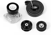 Engine Belt Drive Tensioner Pulley Kit Compatible with GMercedes-Benz ML350 C230 C300 C350 E350 S550 2006-2011 Replace# 2722021419 2722000270 2722021019 6pk2404