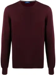 crewneck wool jumper 54 Brown