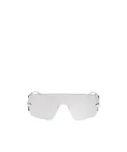 Alexander McQueen Eyewear Futuristic Shield Sunglasses One size White