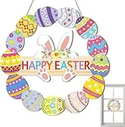 - Front Door Decorations, Easter Welcome Sign, Portable, Bunny Rabbit Home Decorations for Living Room, Bedroom, Children's Room, Wall
