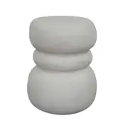 Modern Furniture ROCCO 37cm Indoor & Outdoor Side Table Stool - White Concrete