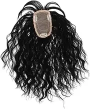BELLIFFY Synthetic Curly Wig Piece for Women Short Elderly Wig Natural Beauty Hairpiece Bangs
