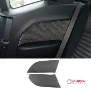 [2pcs] Carbon Fiber Rear Seat Arm Rest Panel Overlay for Dodge Challenger 2015-2