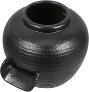 Kisangel Fountain Flowing Water Clay Pot Garden Fountain Fish Tank Water Device Tabletop Fountains Pond Fountains Indoor Water Fountain Water Fall Fountains Indoor Waterfall Black Ceramics