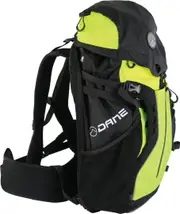 DANE Vertepac Melby Motorcycle Backpack, black-yellow, Size 31-40l for Men Black Yellow