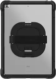 OtterBox Unlimited Series Case with Kickstand and Hand Strap + Screen Protector for - iPad 10.2 Gen 7/8/9, Black