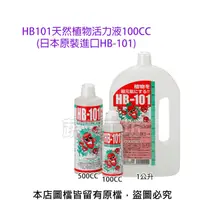 在飛比找松果購物優惠-HB101天然植物活力液100CC(日本原裝進口HB-101