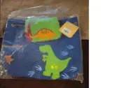 Stephen Joseph Quilted Backpack Dino, DInosaur Boys Blue NEW IN PACKAGE