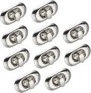 LALAFINA Metal Purse Locks Set Latch Hooks for Turn Locks for Leather Handbag Replacement