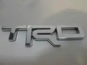 TOYOTA TRD Chrome Truck Badge - 5" x 1.5" - Adhesive Backing
