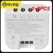 1~8PCS Smart Light Switch Relay Module 1/2Gang Dimmer +RF Switch Support Alexa