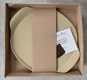 15" x 18" Pampered Chef Baking Pan Stoneware Round Pizza Stone Handles FREEUSHIP