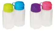 Sistema To Go Collection Salt and Pepper Shakers 1.8oz Colors Will Vary Set of 2