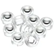 13mm LED Convex Len 10pcs 15 Degree Beam Angle Acrylic LED Optical Condenser Len