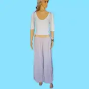 NEW! Womens And1 M/L flare leg purple jumpsuit pants