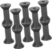 MINAOLULUS 10Pcs Practical Wooden Weaving Bobbins for Yarn Thread Storage Organizer DIY Sewing Spools for Knitting Craft Projects and Home Decoration
