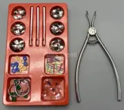Dental Sectional Contoured Matrices Matrix Bands Clamping Ring Wedges Plier Kit