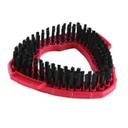 Mop Head Replacement Shower Floor Scrubber Stiff Bristle Design Easy to Install Triangle Cleaning Brush Head for Vileda O-Cedar red